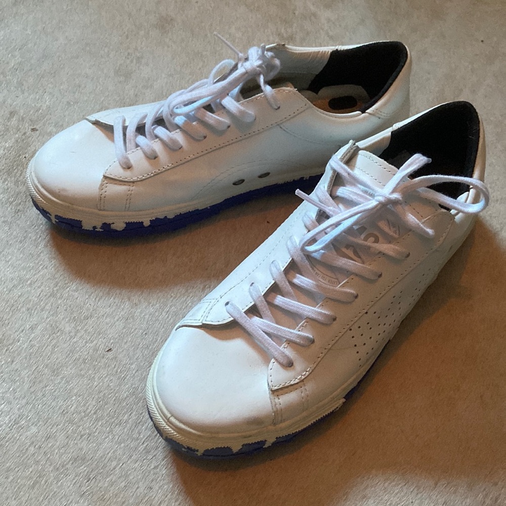 P448 Vibram C.S.L Royal Blue & White Low Top Sneakers Size 39